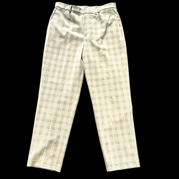 Uniqlo Pants - Uniqlo brand tan, plaid women’s pants
